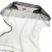 Winter White Lace Mohair Tunic with Grey Collar 